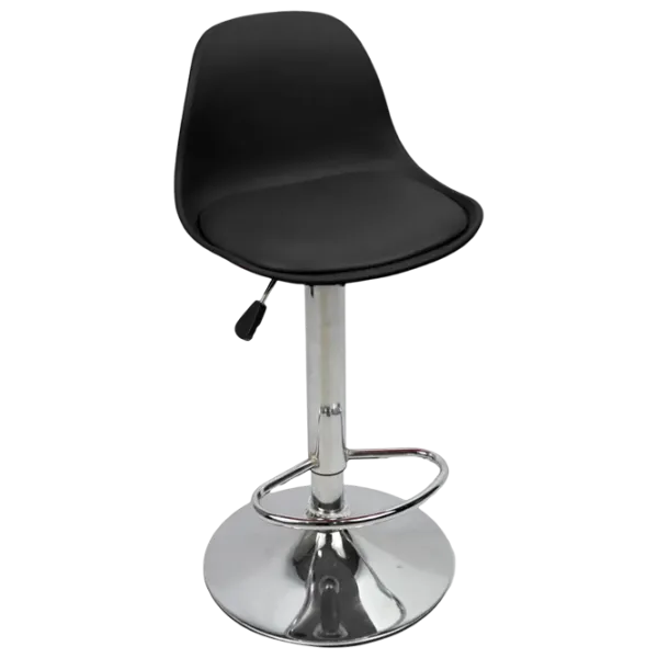 Scaun de bar Sunrise B-05B PP/PU Piele eco / Oțel / Black photo 2