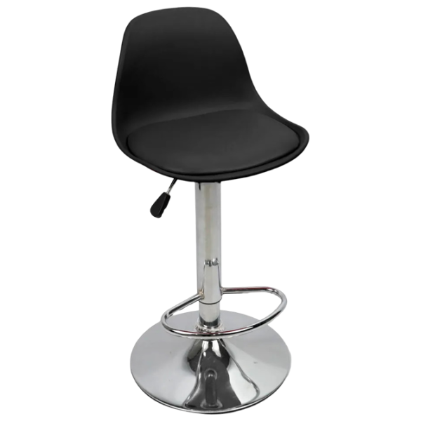 Scaun de bar Sunrise B-05B PP/PU Piele eco / Oțel / Black photo 2
