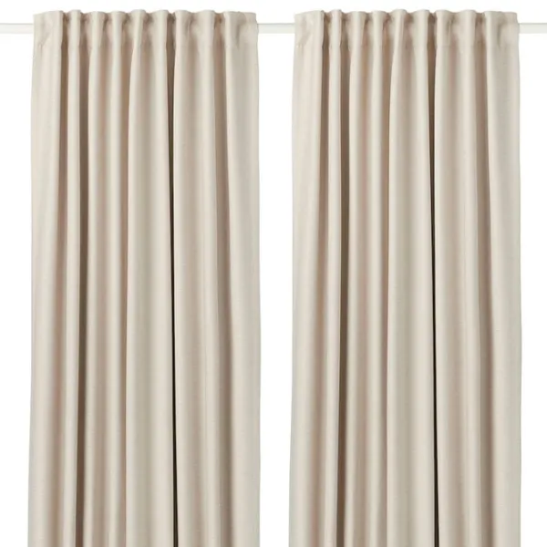 Шторы Ikea Vilborg Бежевый / Полиэстер photo 1