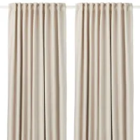 Шторы Ikea Vilborg Бежевый / Полиэстер