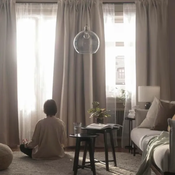 Шторы Ikea Vilborg Бежевый / Полиэстер photo 5