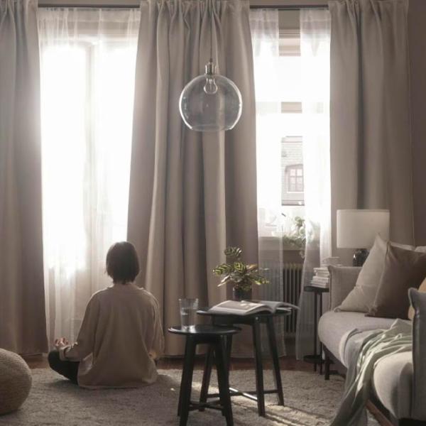 Шторы Ikea Vilborg Бежевый / Полиэстер photo 5