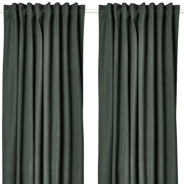 Шторы Ikea Rosenmandel Зеленый / Полиэстер photo 1