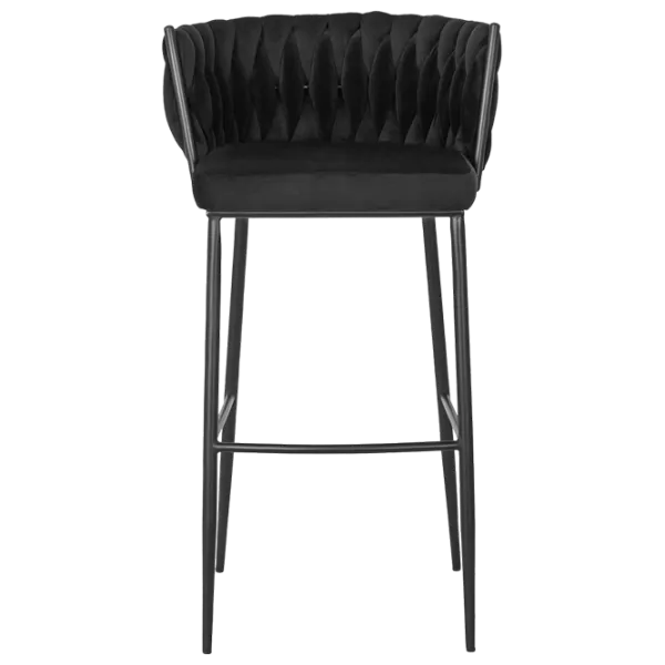 Барный стул Mebel Elite Flores Бархат / Дерево / Черный photo 1 Барный стул Mebel Elite Flores Бархат / Дерево / Черный photo 1