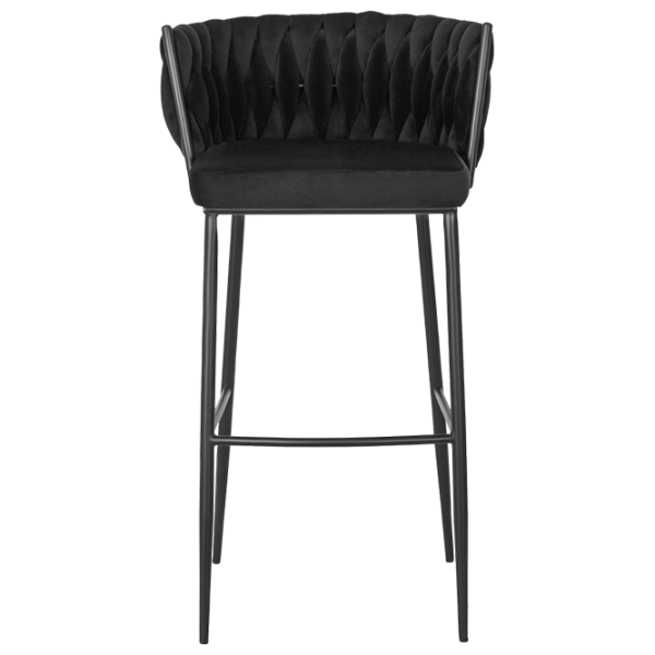 Барный стул Mebel Elite Flores Бархат / Дерево / Черный photo 1 Барный стул Mebel Elite Flores Бархат / Дерево / Черный photo 1