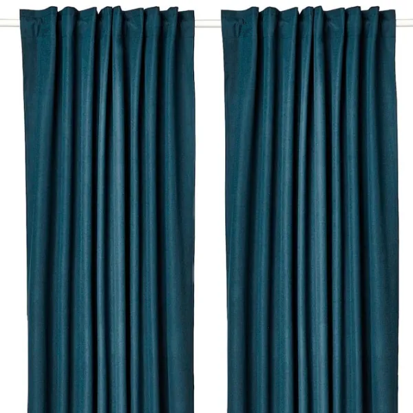 Шторы Ikea Rosenmandel Синий / Полиэстер photo 1