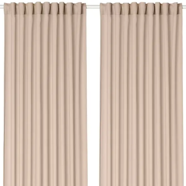 Шторы Ikea Rosenrobinia Бежевый / Полиэстер photo 1