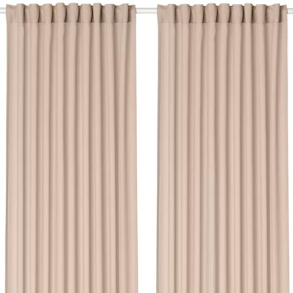 Шторы Ikea Rosenrobinia Бежевый / Полиэстер photo 1