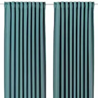 Шторы Ikea Majgull Аквамариновый / Полиэстер