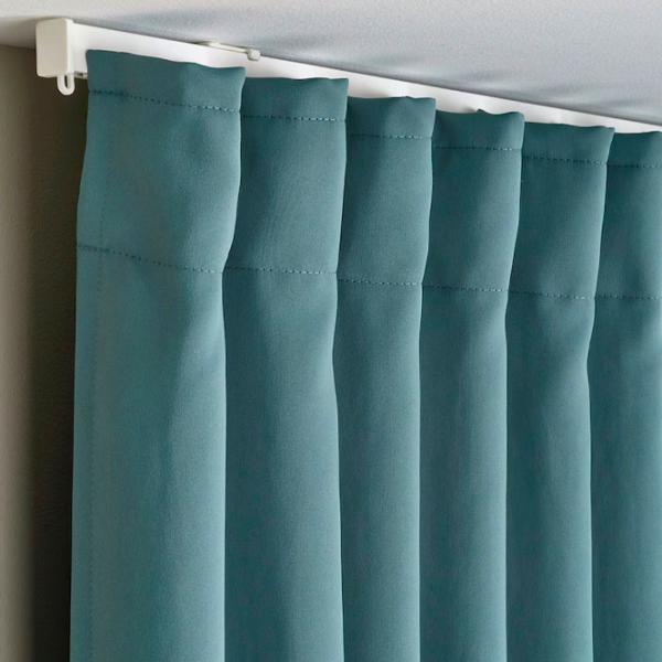 Шторы Ikea Majgull Аквамариновый / Полиэстер photo 3