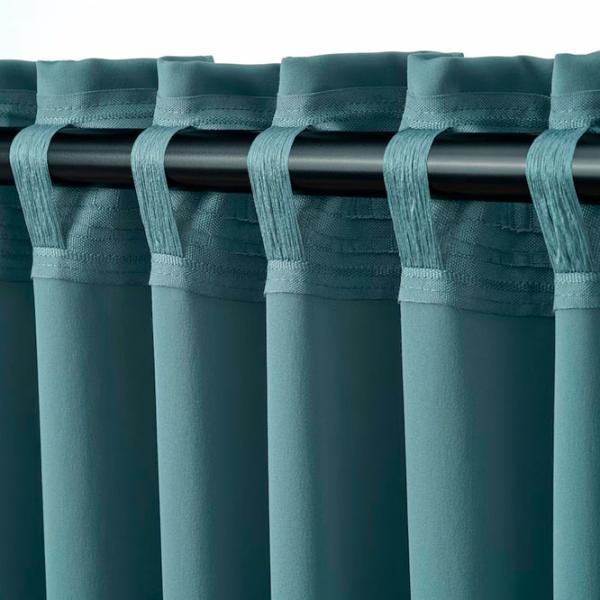 Шторы Ikea Majgull Аквамариновый / Полиэстер photo 5