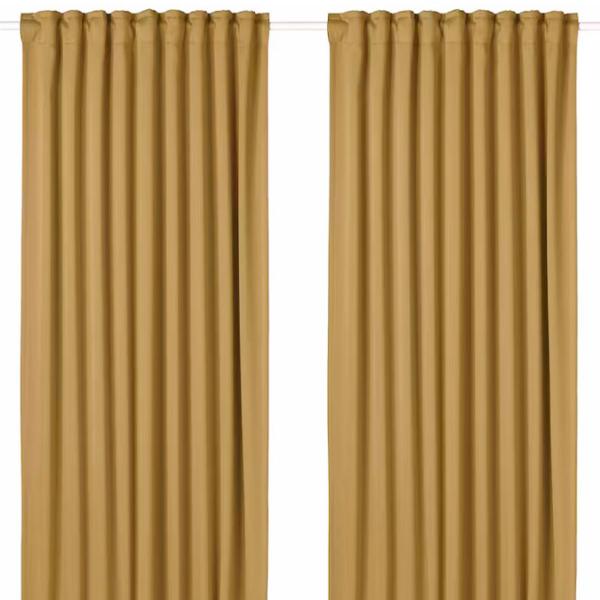 Шторы Ikea Majgull Желтый / Полиэстер photo 1