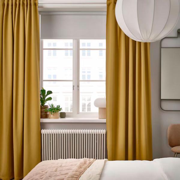 Шторы Ikea Majgull Желтый / Полиэстер photo 3