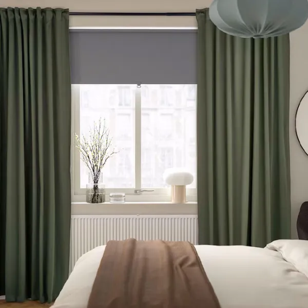 Шторы Ikea Majgull Зеленый / Хлопок photo 3