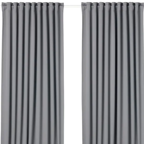 Шторы Ikea Majgull Серый / Полиэстер photo 1