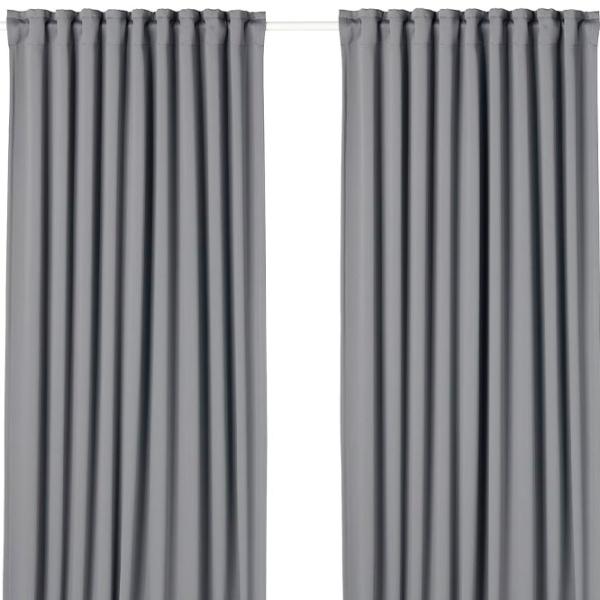 Шторы Ikea Majgull Серый / Полиэстер photo 1