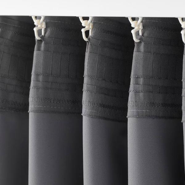 Шторы Ikea Majgull Серый / Полиэстер photo 3