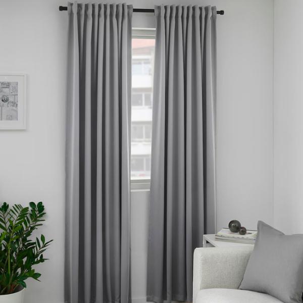 Шторы Ikea Majgull Серый / Полиэстер photo 4