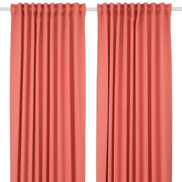 Шторы Ikea Majgull Розовый / Полиэстер photo 1