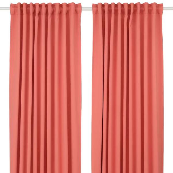 Шторы Ikea Majgull Розовый / Полиэстер photo 1