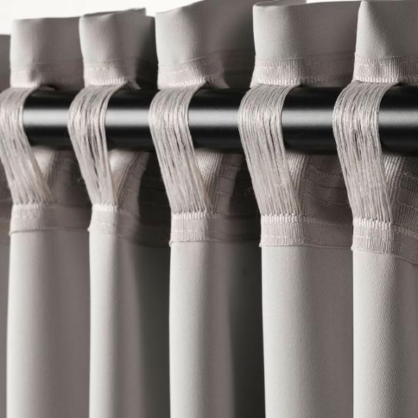 Шторы Ikea Majgull Серый / Полиэстер photo 3