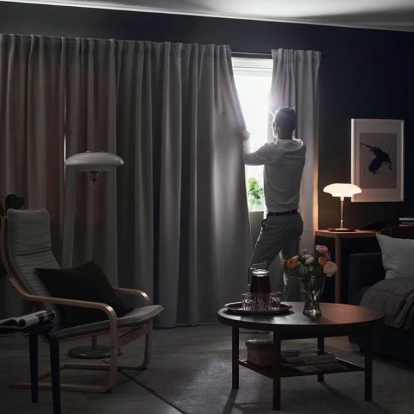 Шторы Ikea Majgull Серый / Полиэстер photo 4