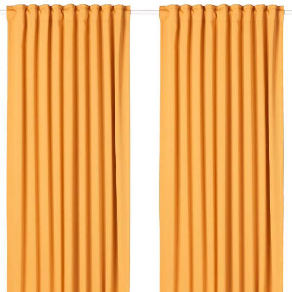 Шторы Ikea Majgull Желтый / Полиэстер photo 1