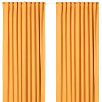 Шторы Ikea Majgull Желтый / Полиэстер