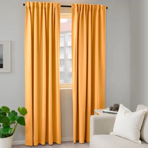 Шторы Ikea Majgull Желтый / Полиэстер photo 5