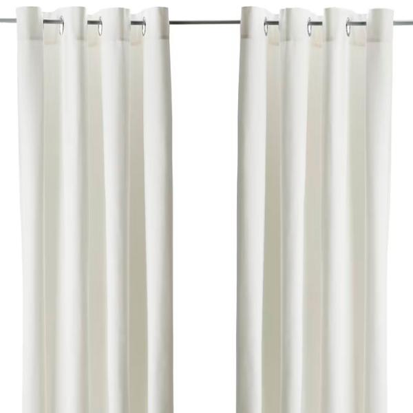 Шторы Ikea Merete Белый / Хлопок photo 1
