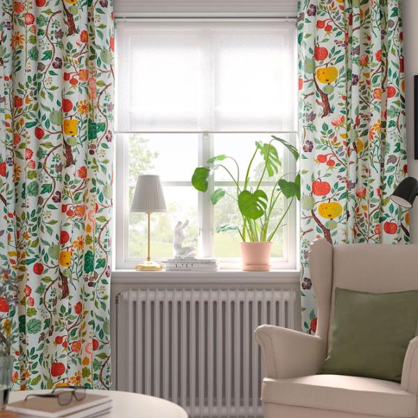 Шторы Ikea Vildpersilja Разноцветный / Хлопок photo 4