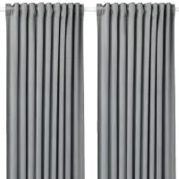 Шторы Ikea Sandsvingel Серый / Полиэстер