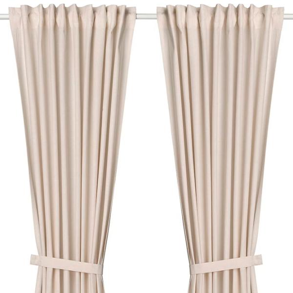 Draperii Ikea Lenda Cream / Bumbac photo 1