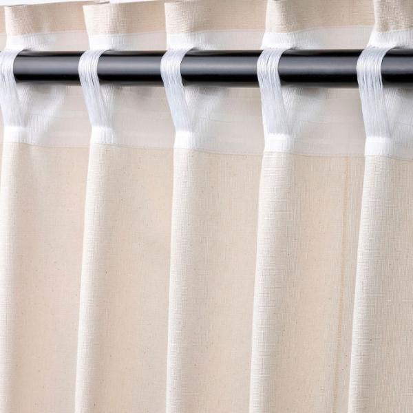 Draperii Ikea Lenda Cream / Bumbac photo 3