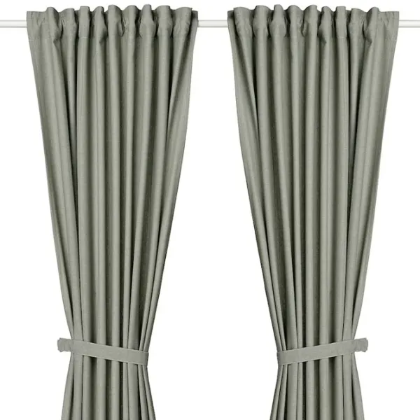 Шторы Ikea Lenda Зеленый / Хлопок photo 1