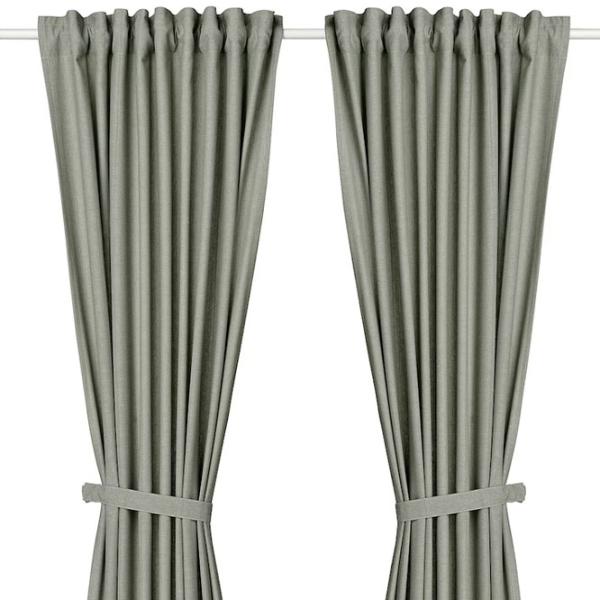 Шторы Ikea Lenda Зеленый / Хлопок photo 1