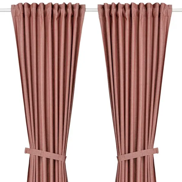 Шторы Ikea Lenda Красный / Хлопок photo 1