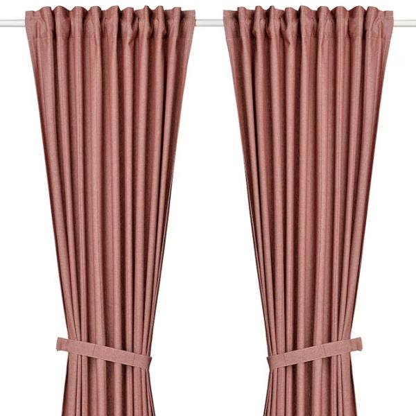 Шторы Ikea Lenda Красный / Хлопок photo 1