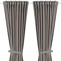 Шторы Ikea Lenda Серый / Хлопок