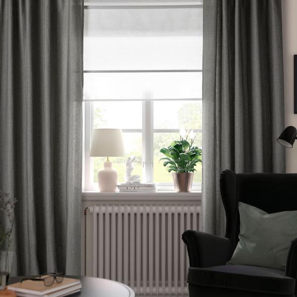 Draperii Ikea Lenda Gray / Bumbac photo 5