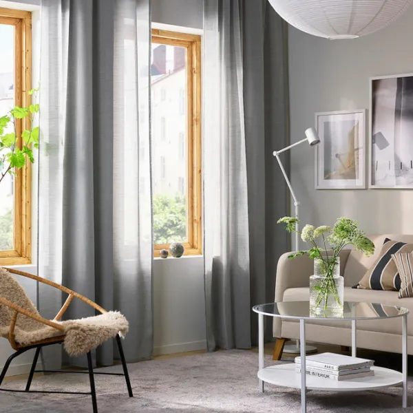 Draperii Ikea Hilja Gray / Poliester photo 5