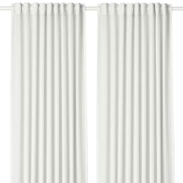 Draperii Ikea Hilja White / Poliester photo 1