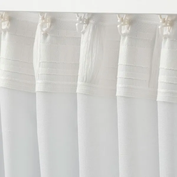 Draperii Ikea Hilja White / Poliester photo 3