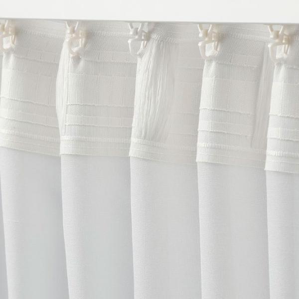 Draperii Ikea Hilja White / Poliester photo 3