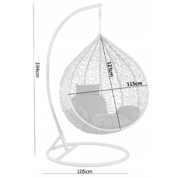 Fotoliu hamac GardenLine XL FAT9733 Poliester /  photo 2