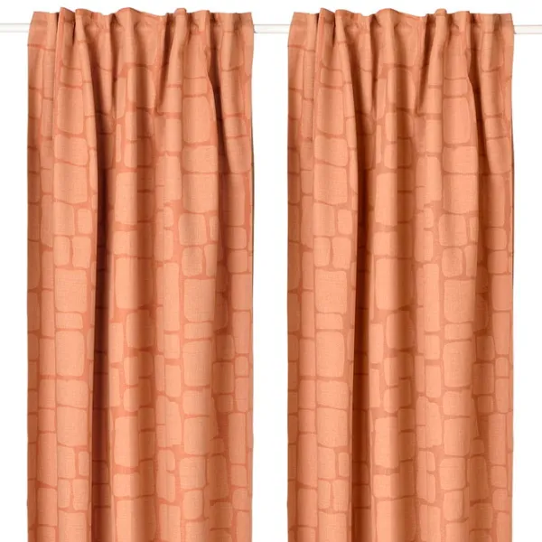 Draperii Ikea Lonnstavmal Red / Poliester photo 1