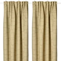 Шторы Ikea Lonnstavmal Зеленый / Полиэстер