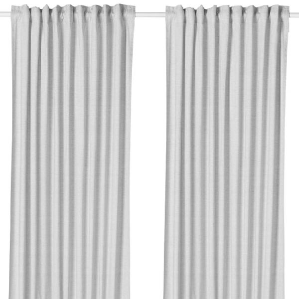 Шторы Ikea Hannalill Серый / Хлопок photo 1