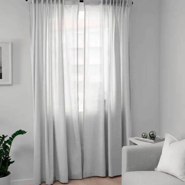 Шторы Ikea Hannalill Серый / Хлопок photo 5