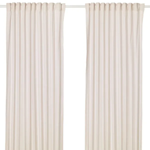 Шторы Ikea Hannalill Бежевый / Хлопок photo 1